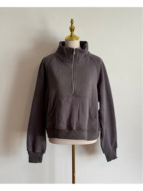 Women's Automet Gray Half-Zip Sweatshirt XL